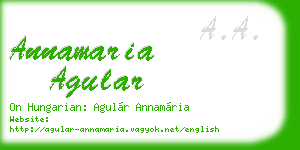 annamaria agular business card