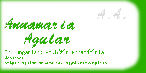 annamaria agular business card